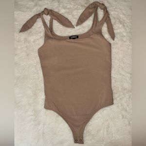 Express Tie Strap Bodysuit - Medium - Square Neck